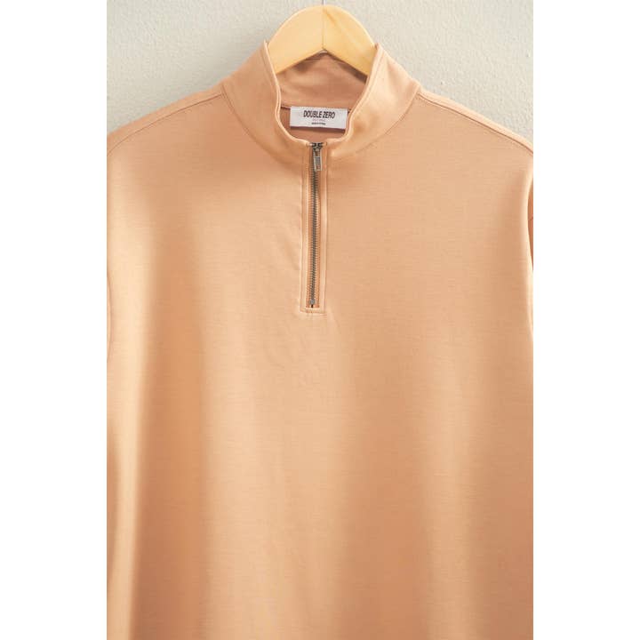 HYFVE - Wholesale Dress - Women's - Double Knit Half Zip Up Long Sleeve Mini Dress27