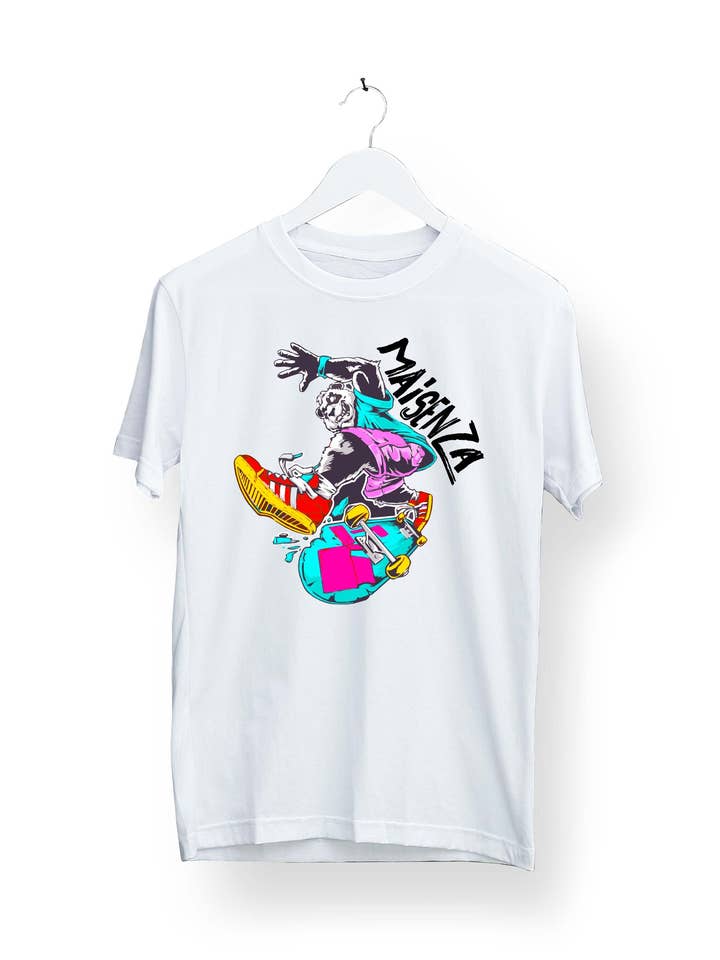#MAISENZA - Wholesale Screen Printed T-Shirt - Unisex - #BUTWITHOUT Panda Sk80