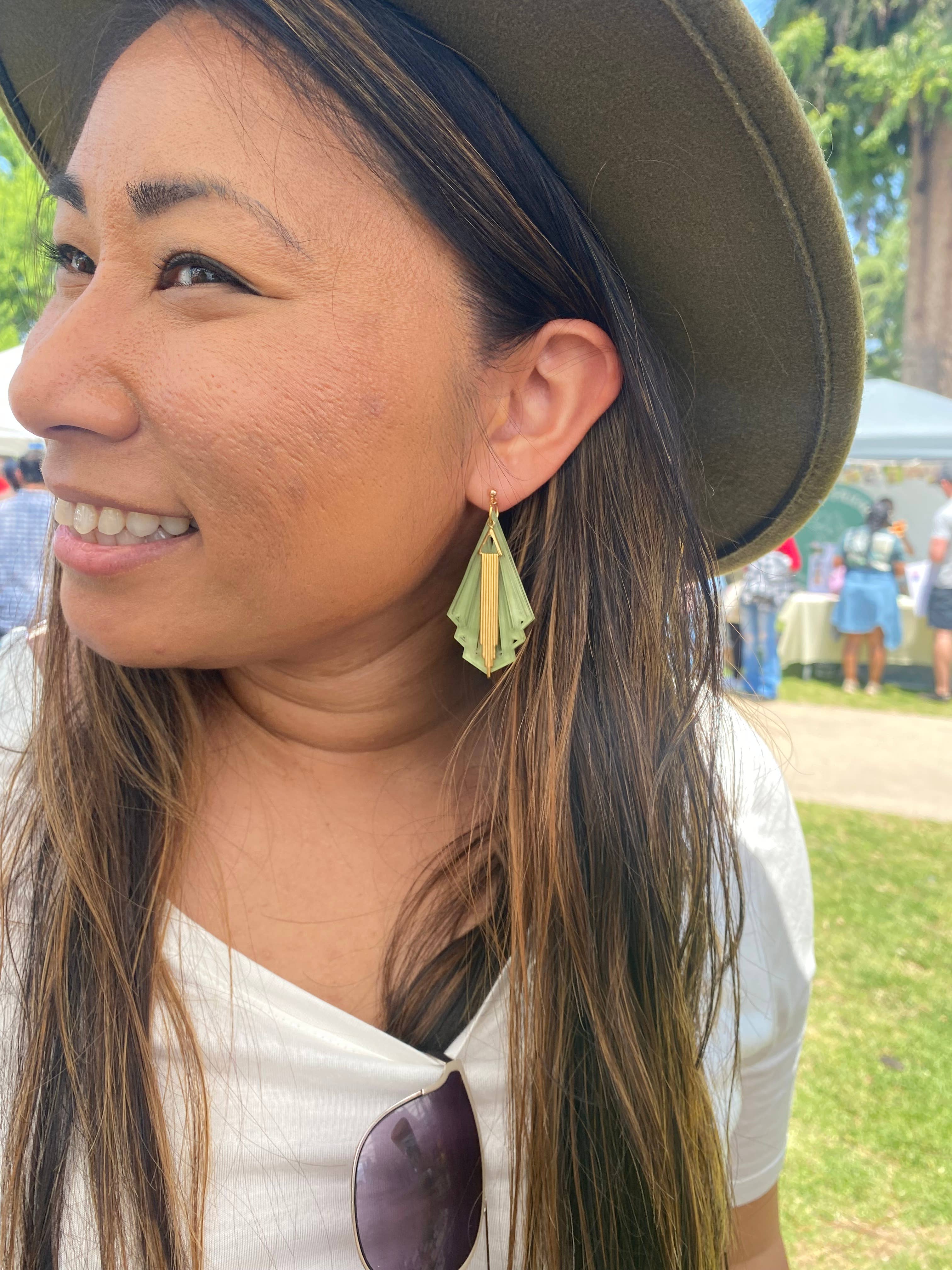 Rosamond Street - Vente Boucles d'oreilles pendantes - Collection céleste Jaded Moon5