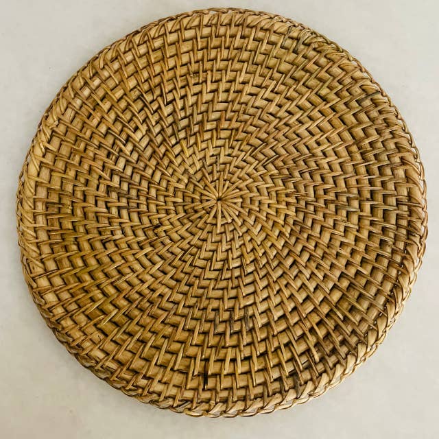 Saanjh Rattan Placemats | Trivets | Country-style | Vintage for wholesale by Saanjh