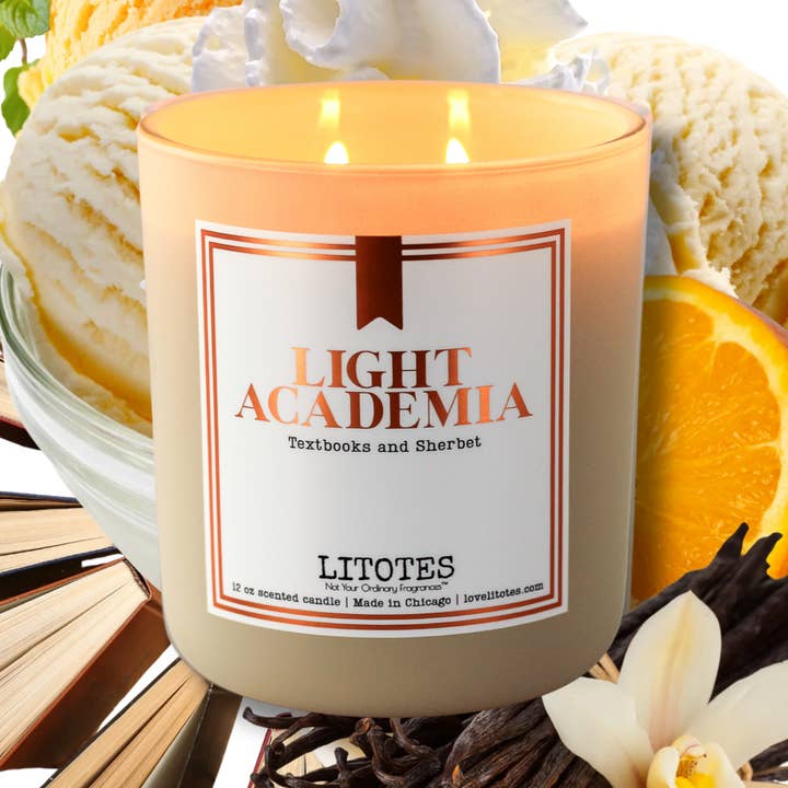Light Academia | Book-Themed Luxury Soy Candle | 12 oz for wholesale by Litotes Fragrances