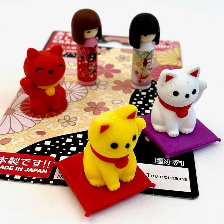 BCmini - Wholesale Eraser - Iwako Japanese Doll and Cat Card