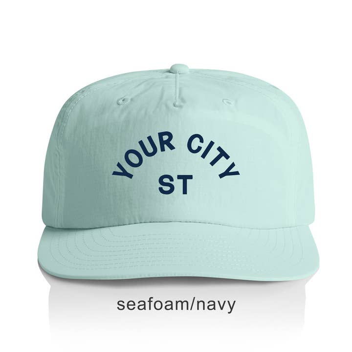 Endless August Supply Co. - Vente Casquette à visière plate – unisexe - Chapeau en nylon personnalisé Arch City | Chapeau avec nom | Chapeau de ville18