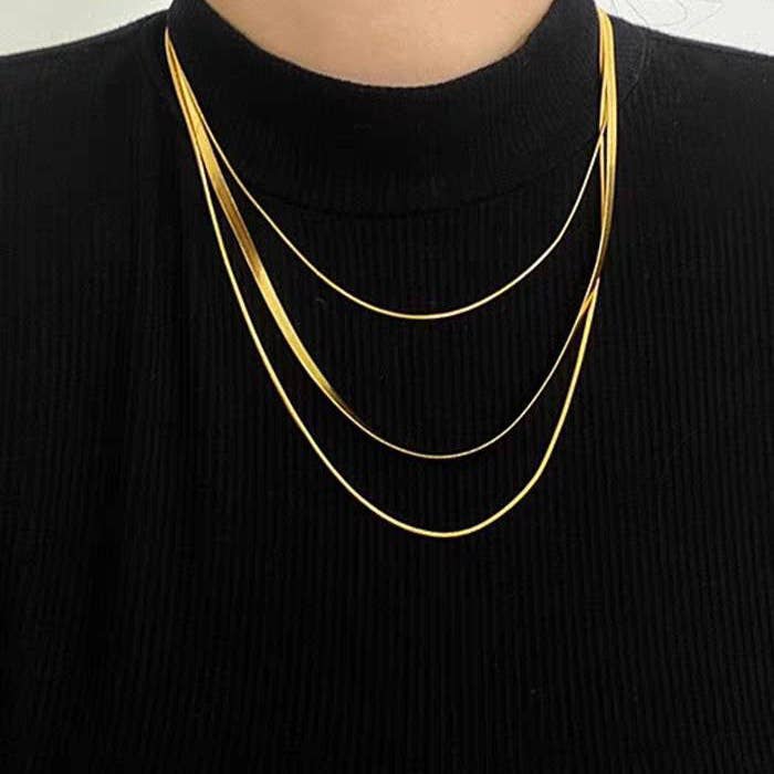 Sahira Jewelry Design - Wholesale Link & chain necklace - Rio Multi Chain1