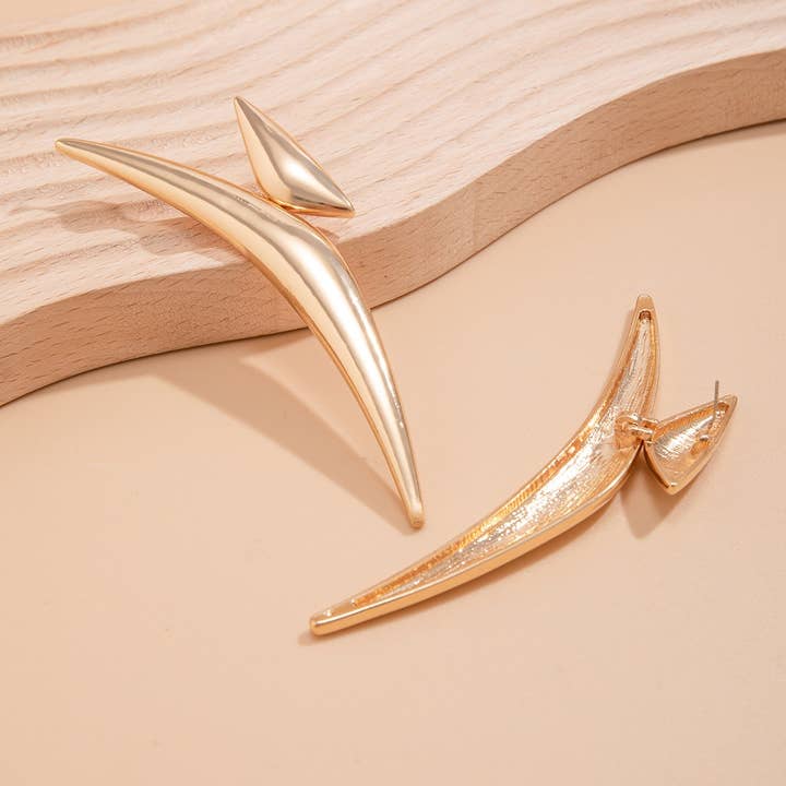 ACCITY - Wholesale Dangle Earrings - SIMPLE DESIGN POINTED EARRINGS_CWAJE11502