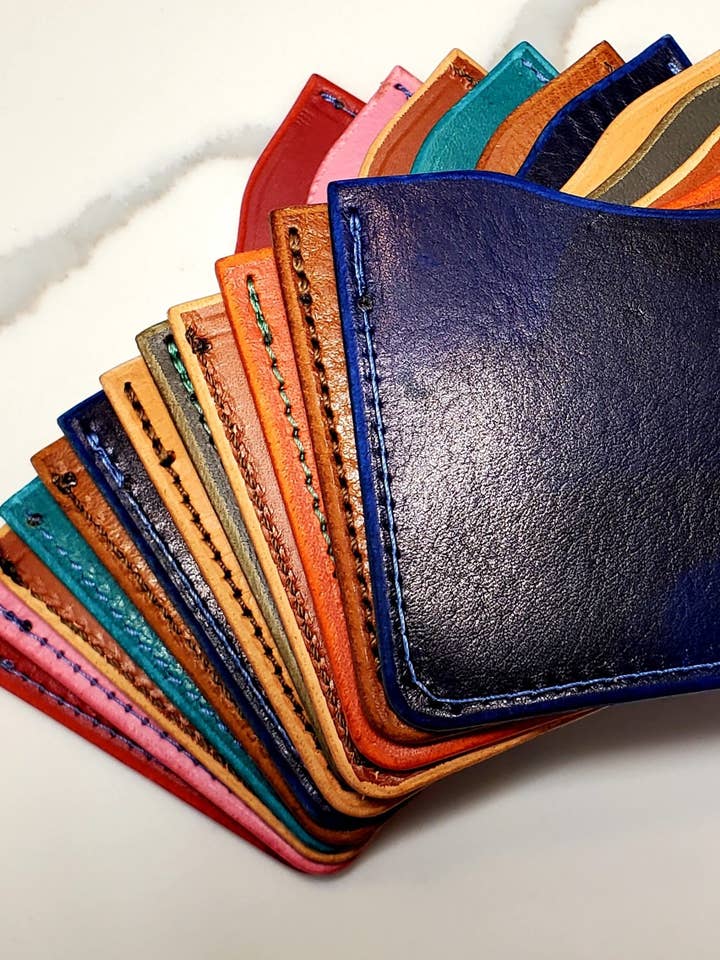 Minimal Card Holder for wholesale by SLG Leather & Haberdashery