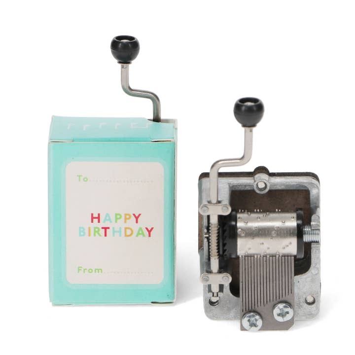 Rex London UK - Wholesale Music Box - Kids & Baby - Hand-Crank Music Box (Assorted) - Happy Birthday