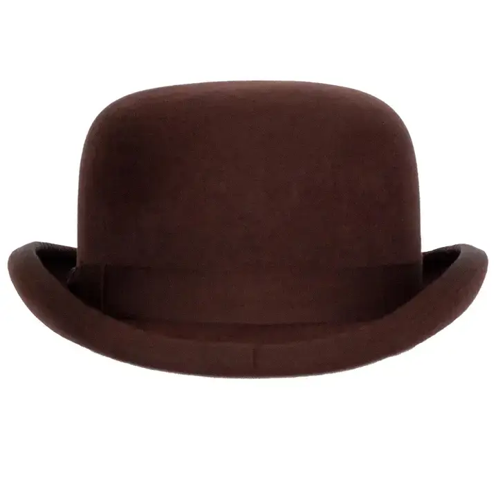 Levine Hat Company – wholesale Bowlerhatt - Herr – Fleming Svart Ull Derby av 9th Street Hats - Öppen Storlek 63