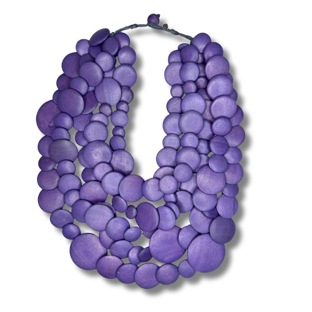 Bijondo - Vendita all'ingrosso Collane di perline/perle - Collana Guinea legno leggera1