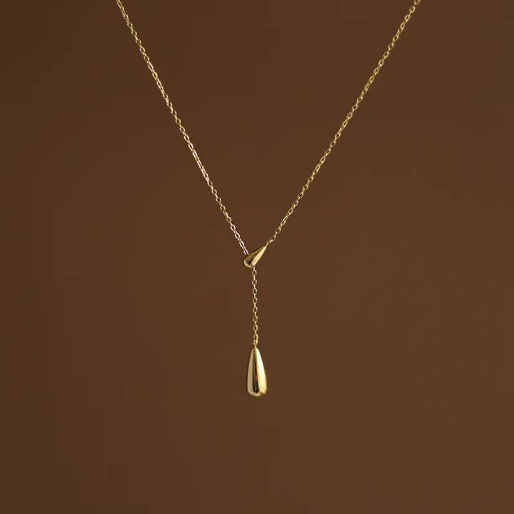 Sweet Cherry Sky - Wholesale Pendant/Charm Necklace - Gold Water Drop Necklace Chain Pendant