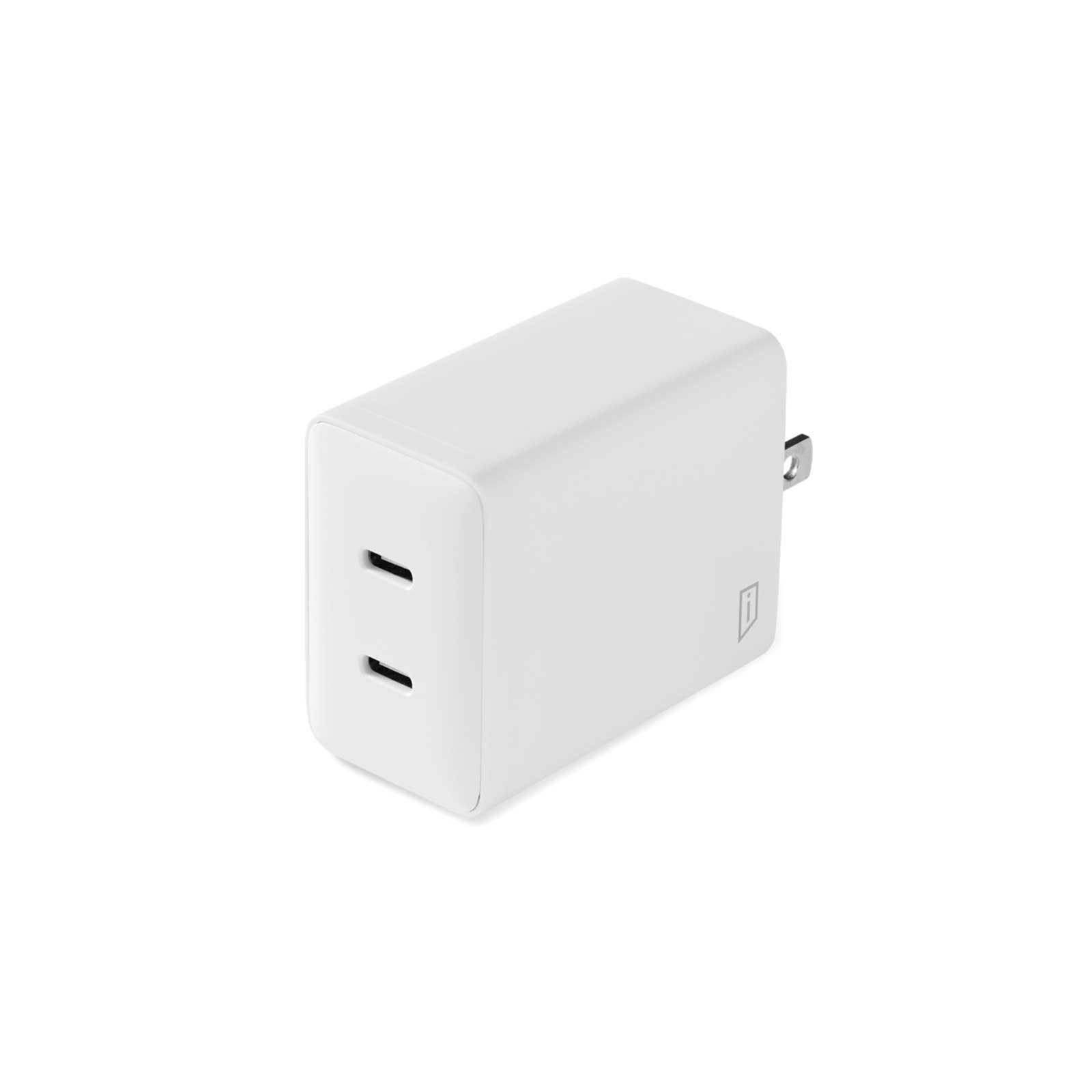 iStore - Wholesale Portable Charger - 45W Dual USB-C Compact Charger