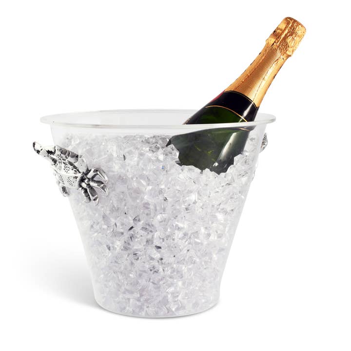 Crab Handle Acrylic Ice Bucket for wholesale by Arthur Court