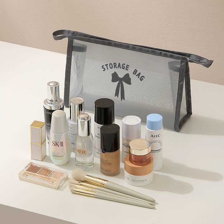 NARWEY INC - Wholesale Toiletry bag – women's - Nylon Mesh Waterproof Toiletry Bag Home Cosmetic Pouch2