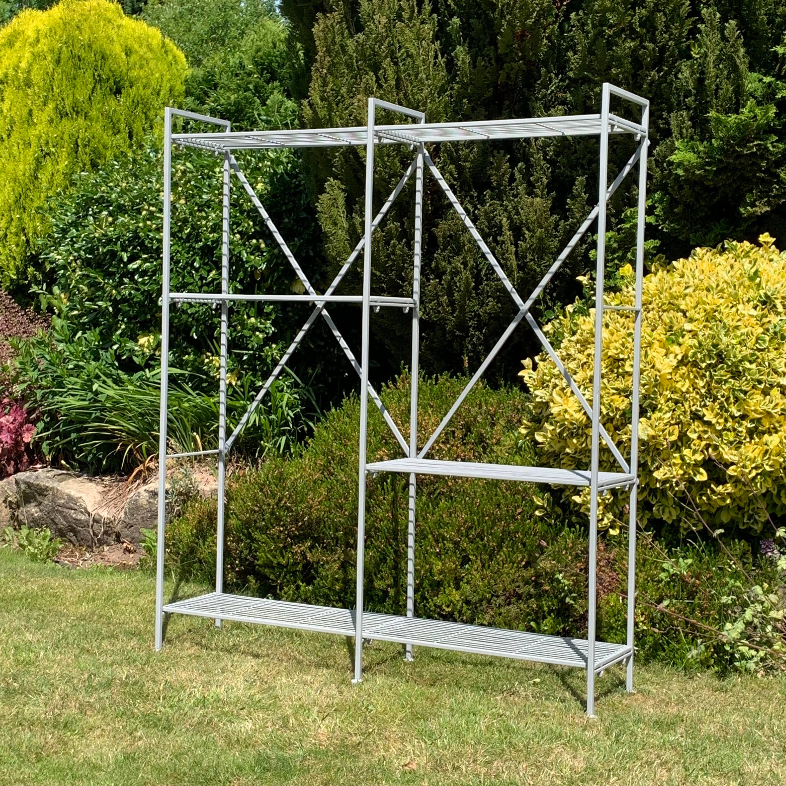 Minster Stylish Living Ltd - Wholesale Outdoor Ornament/Decor - 141Cm Grey Shelf Unit0