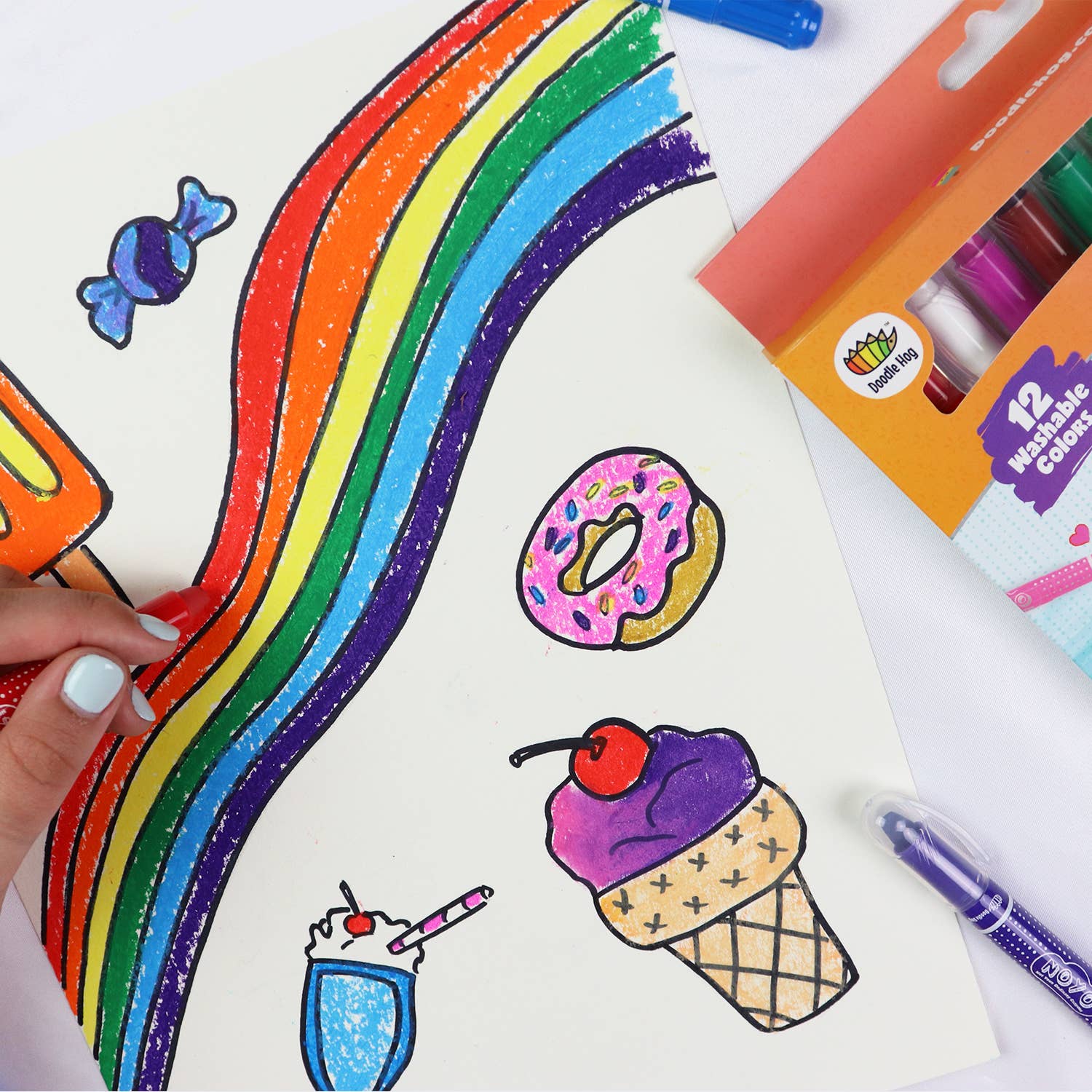 Doodle Hog - Wholesale Crayons - Kids & Baby - Not Your Ordinary Crayons - 12 Colors Gel Crayons4