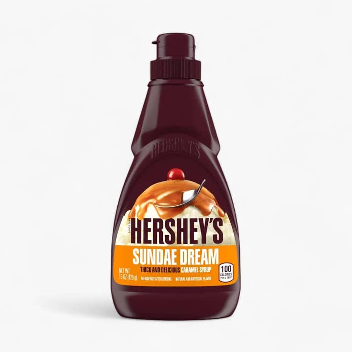 Hersheys Caramel Sundae Dream Syrup Bottle (12/24Oz) for wholesale by L&F Universal Goods