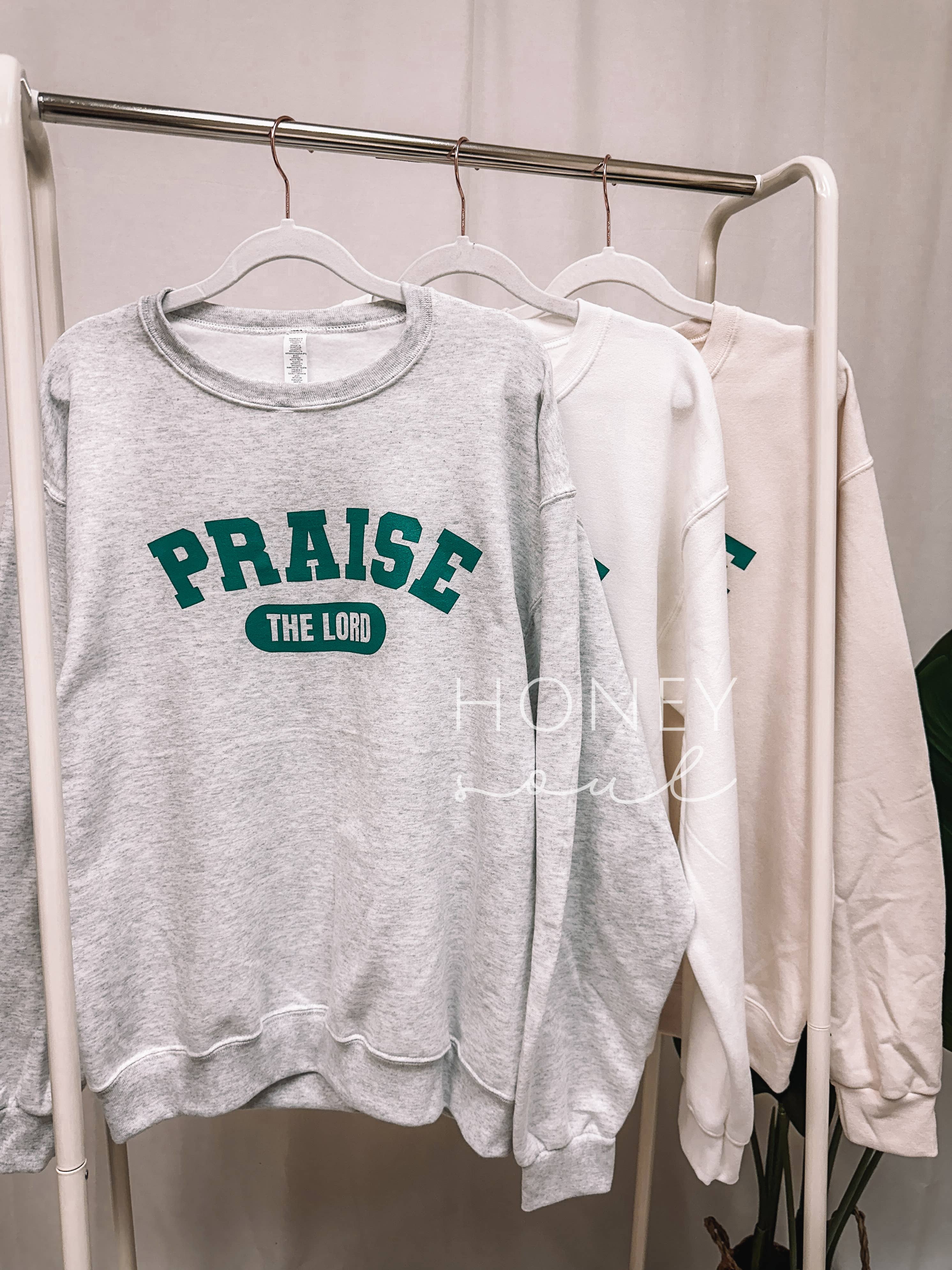 Honey Soul LLC - Wholesale Graphic Sweatshirt - Women's - Praise The Lord Graphic Screen Print Sweatshirt4