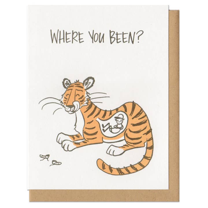 Where You Been Greeting Card for wholesale by Frog & Toad Press