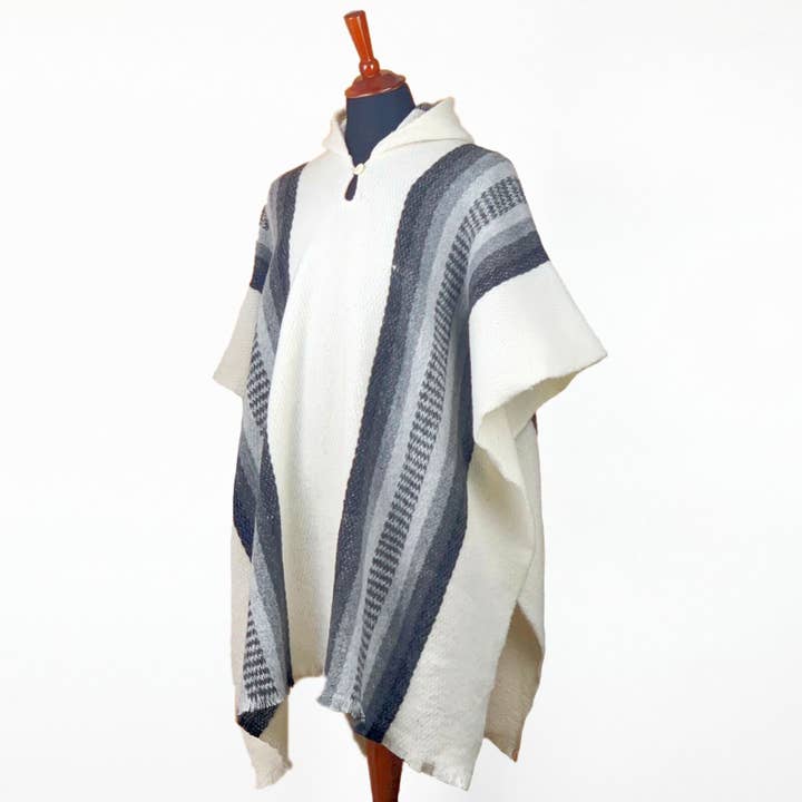 ECUALAMA - Wholesale Poncho - Uniseks - Llama wol uniseks Zuid-Amerikaanse handgeweven poncho5