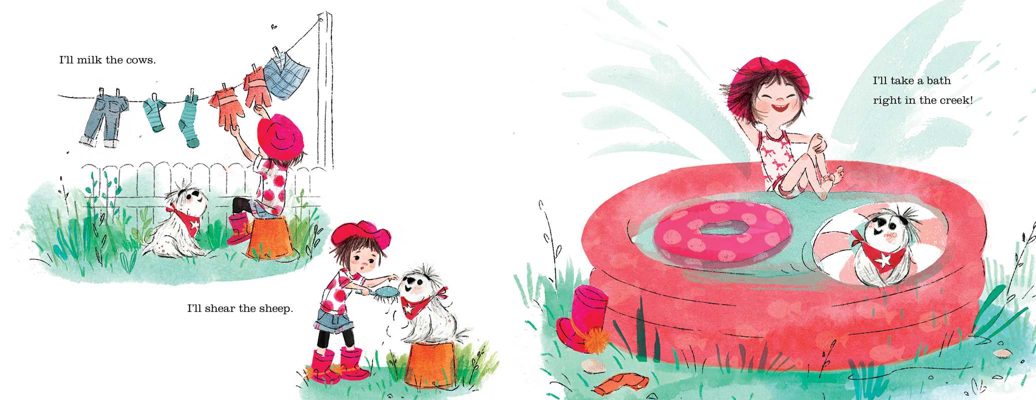 Simon & Schuster - Wholesale Preschool Book (3-5) - I Wanna Be a Cowgirl by Angela DiTerlizzi4