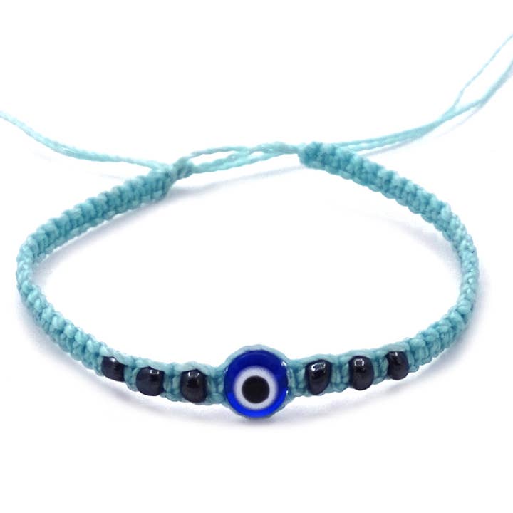 Pichincha - Wholesale Beaded Bracelet - Evil Eye Bead Thin Macrame Friendship Bracelet1