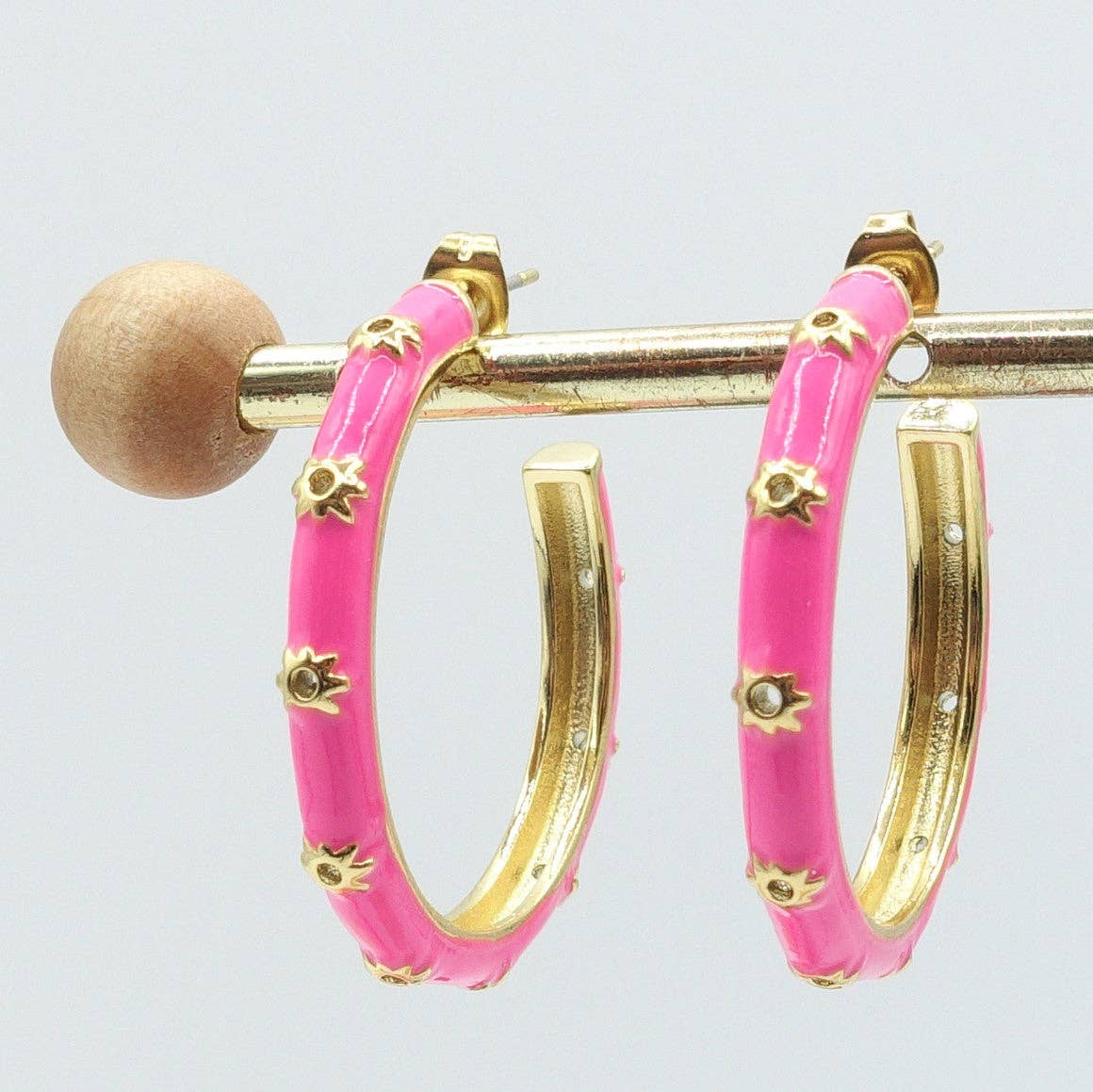 Daemon srls - Wholesale Hoop Earrings - SUNNY - ACCIAIO INOSSIDABILE - Orecchini a cerchio SMALTATI1