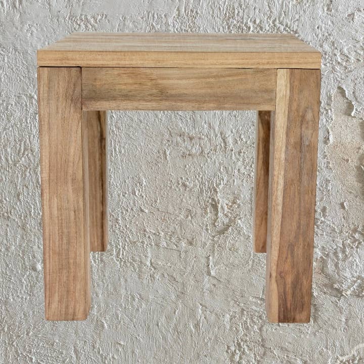 Santoso : Outdoor Side Table, Natural for wholesale by Bisque Traders