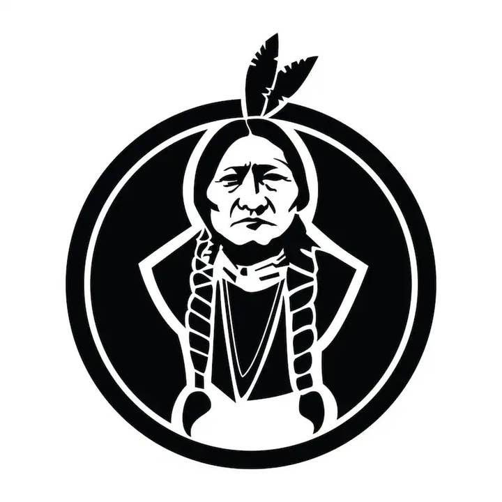 Calcomanía de vinilo Sitting Bull para venta al por mayor de Nish Gear