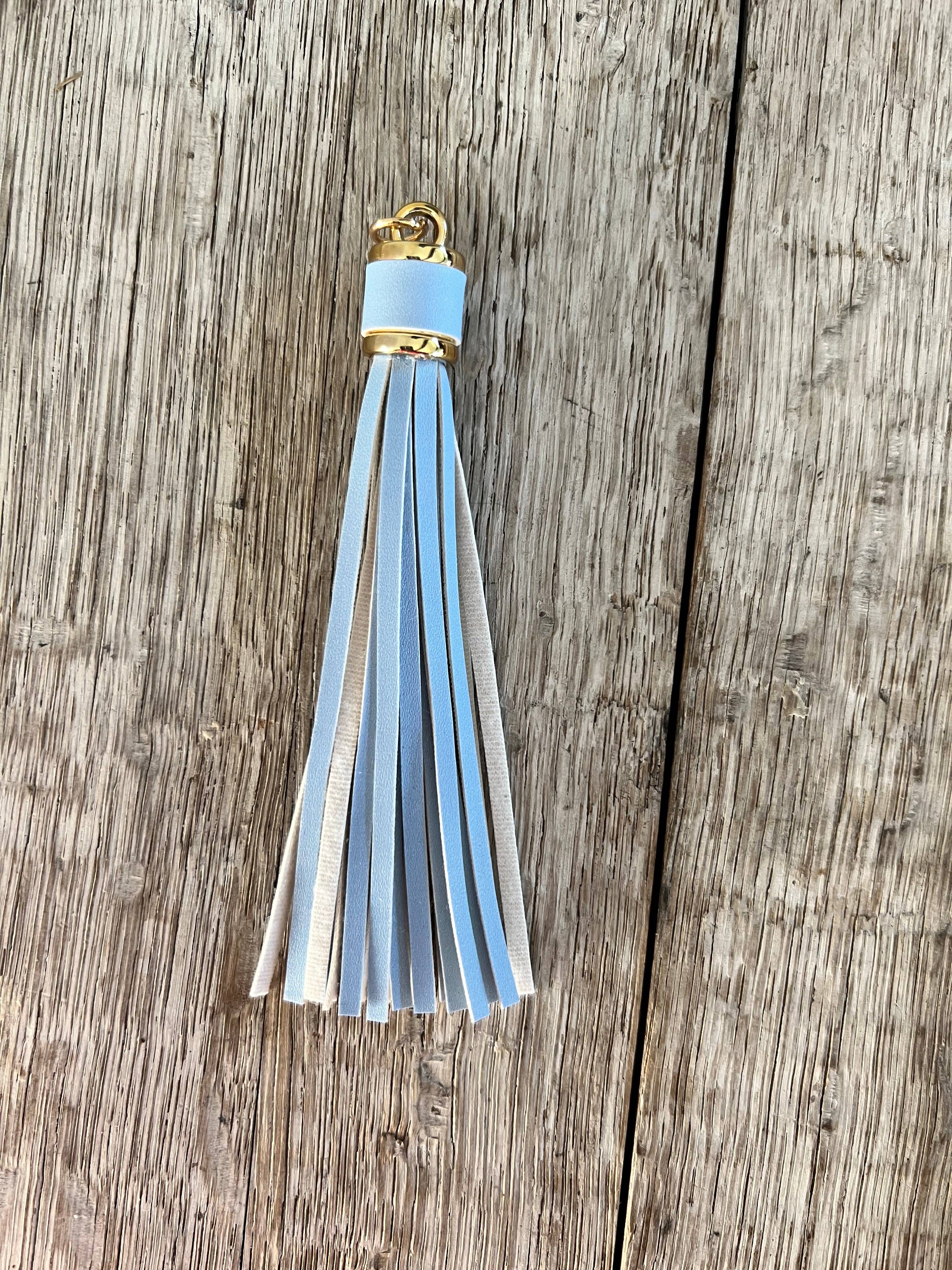 KW Custom Creations - Wholesale Tassel Earrings - 4” Faux Leather Tassel4