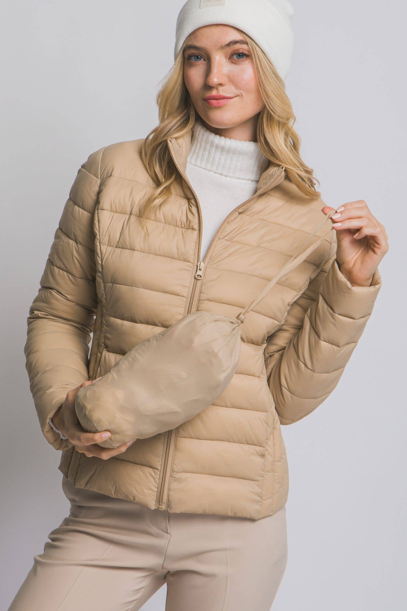 Vanilla Monkey - Wholesale Puffer Jacket - Women's - Ultra Lightweight Padded Thermal Zip Up Jacket5