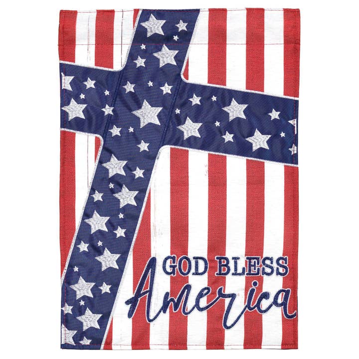 Flag Dapp God Bless America Ply/Prt Grdn for wholesale by Dicksons