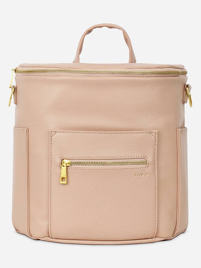 The Mini - Faux Leather Diaper Bag Travel Backpack Crossbody for wholesale by Fawn Design