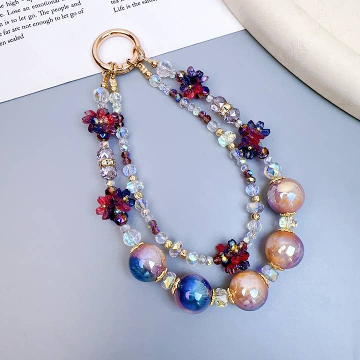 MKS America - Wholesale Individual Charm/Pendant - Fashionable Glass Bead Phone Case Bag Charms7