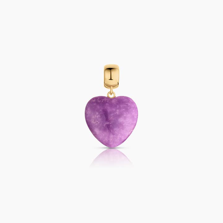 Gemma Purple Mica Bail Charm for wholesale by THATCH