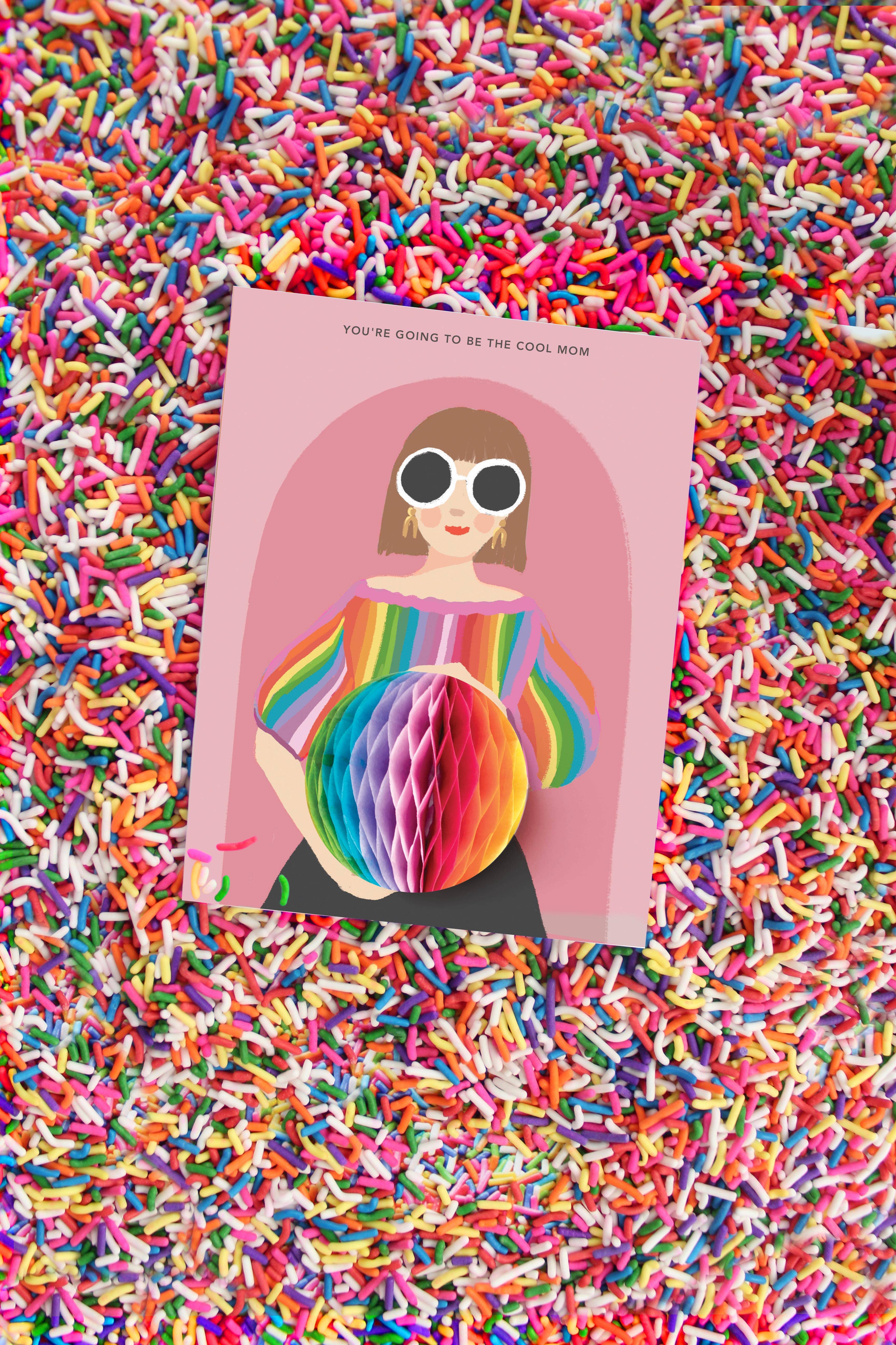 Inklings Paperie - Wholesale Baby Card - Pop-up Card -  Cool Mom - Pregnancy/Baby/New Mom4