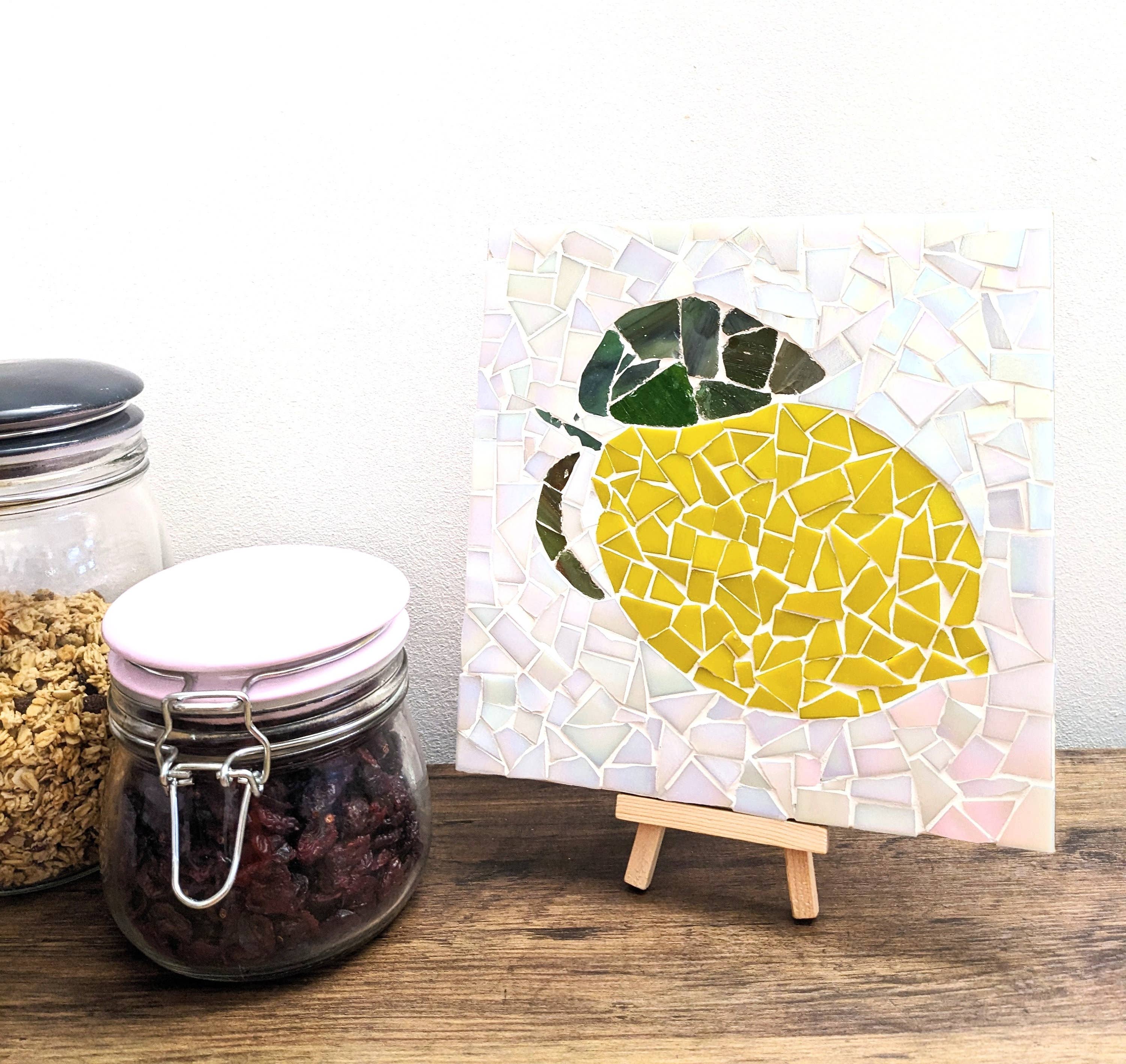 Montet Designs - Wholesale DIY Craft Kit - Lemon Kitchen Trivet DIY Mosaic Kit, Craft Box1