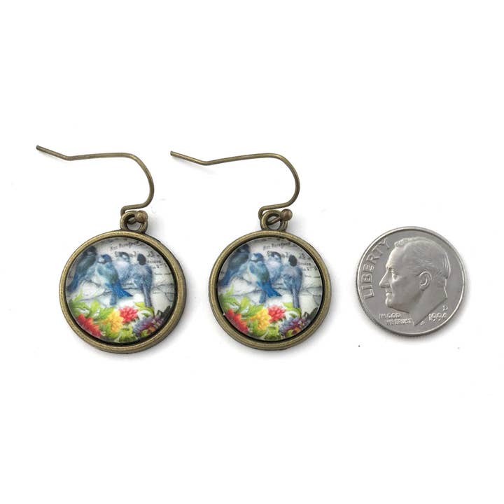 Fern & Filigree - Wholesale Dangle Earrings - Vintage Bluebird Earrings3