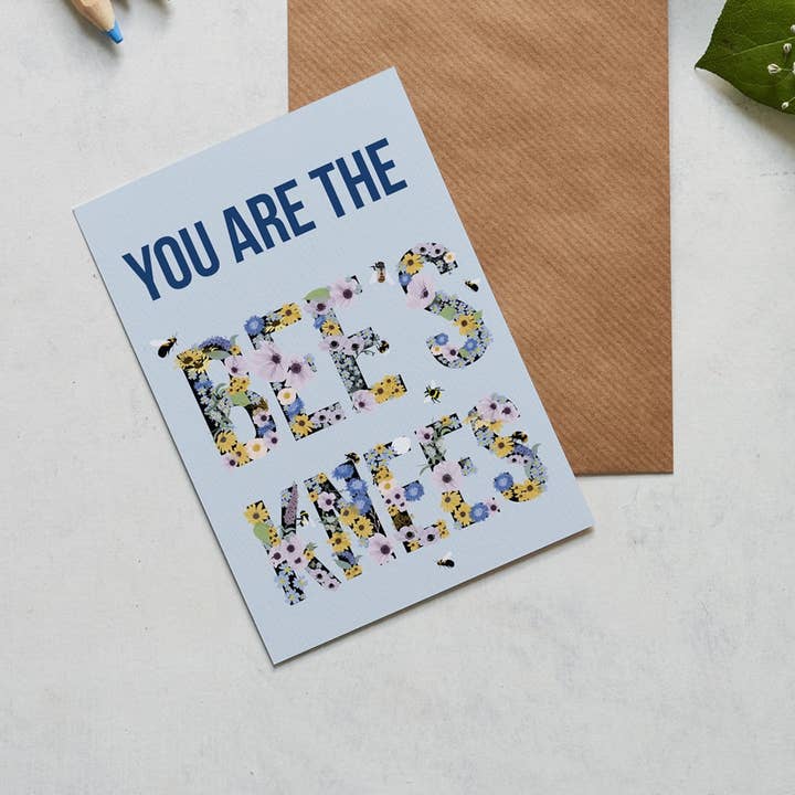 Biglietto di auguri di congratulazioni You Are the Bees Knees per la vendita all'ingrosso da parte di Lorna Syson