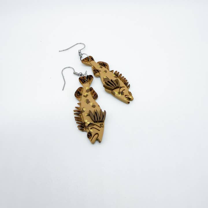 Wild Coho Clay - Wholesale Dangle Earrings - Lingcod Earrings0