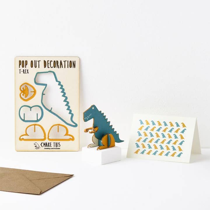 The Pop Out Card Company - Wholesale Everyday Greeting Card - Pop Out T-Rex Greeting Card