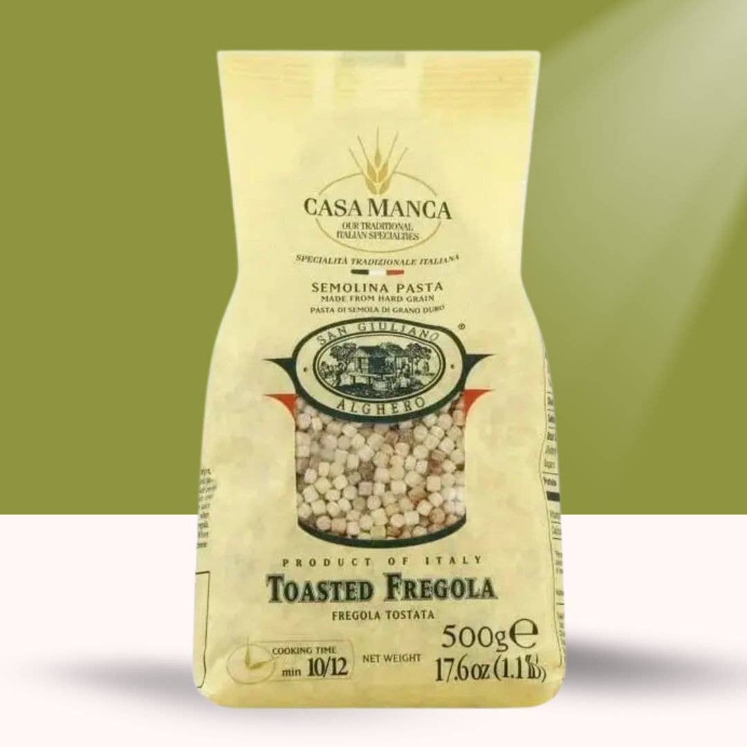 Casacella Foods - Wholesale Pasta - Casa Manca San Giuliano Toasted  Fregola Sarda Pasta 17.6oz 2