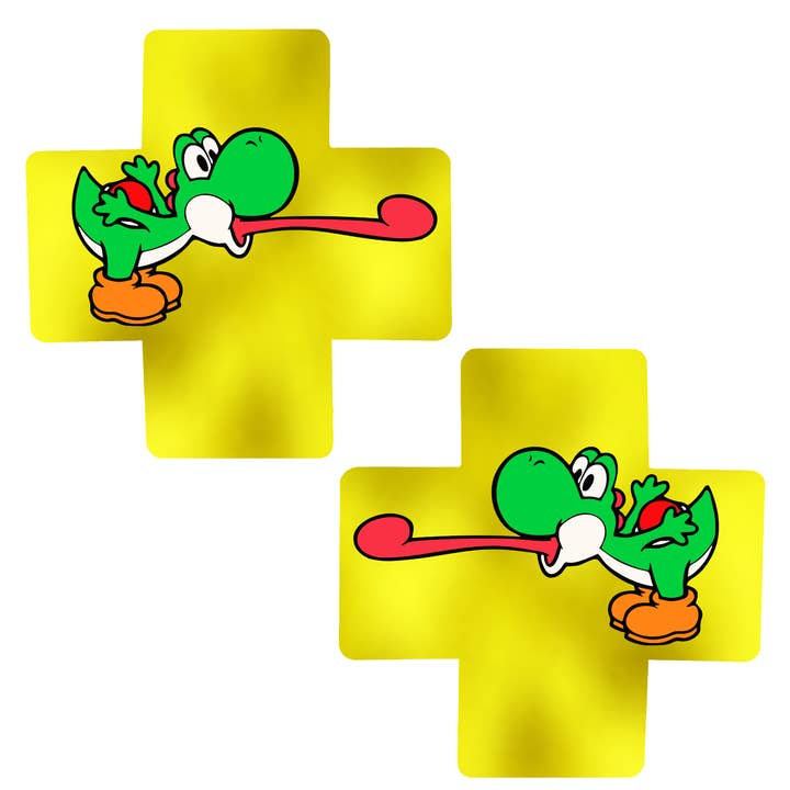 Nintendo Yoshi Nipple Cover Pasties – for Parties for wholesale by Niptees