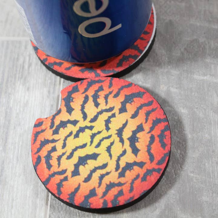 Posavasos con diseño de murciélagos al anochecer para venta al por mayor de Raven Design