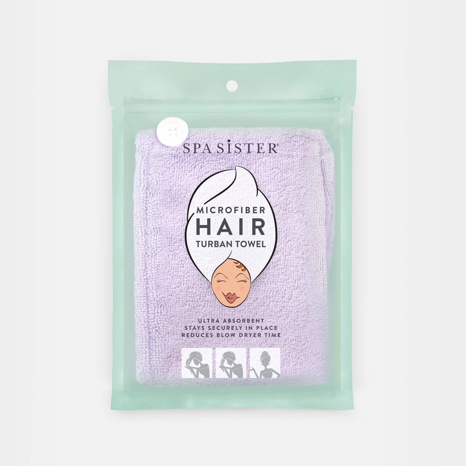 Bath Accessories Company – wholesale Hair towel/wrap – Spa Hair Turban Towel Display 20 ct.3