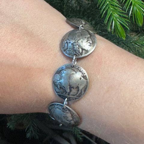 Mountainstruck Coin Rings and Jewelry - Wholesale Charm/Dangle Bracelet - U.S. Buffalo Nickel Domed Coin Bracelet7