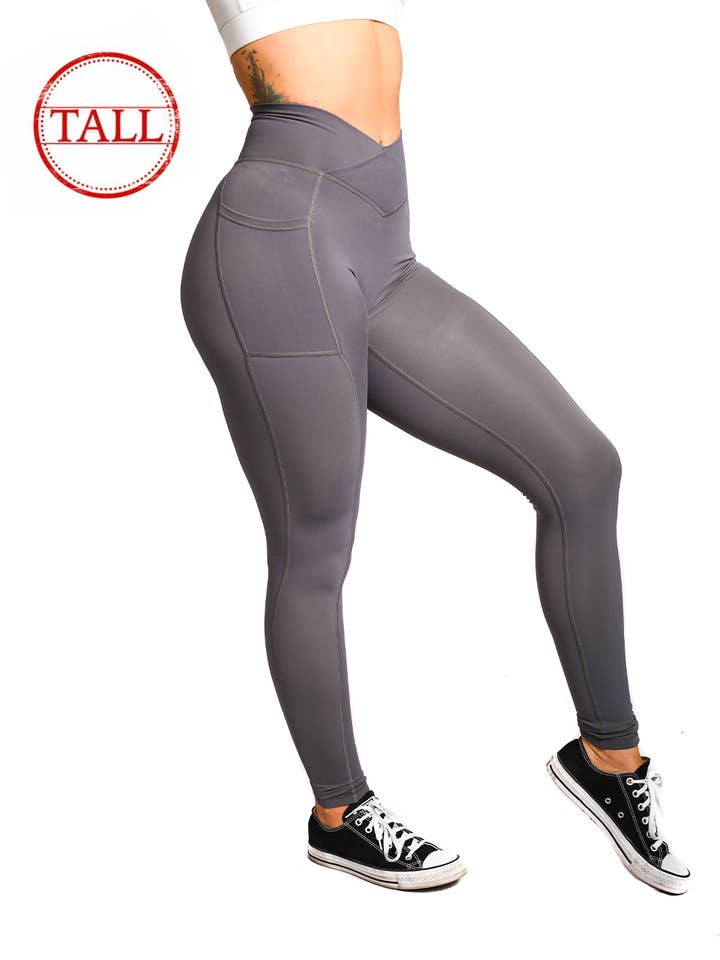 31" Effortless Vortex Pocket Leggings- Alloy Steel por atacado de Til You Collapse