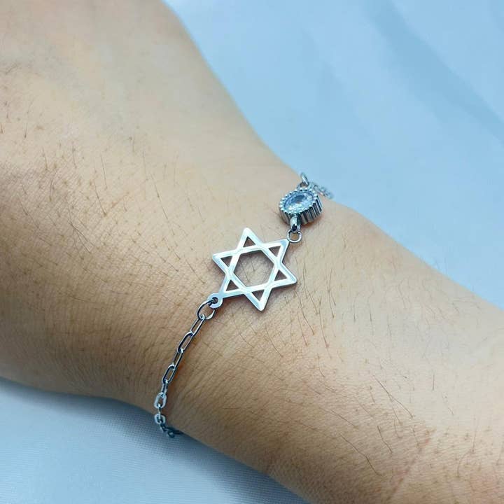 Koch La Ni Jewelry – Großhandel Armband mit Charms/Anhängern – Davidstern-Armband mit Kristallakzent