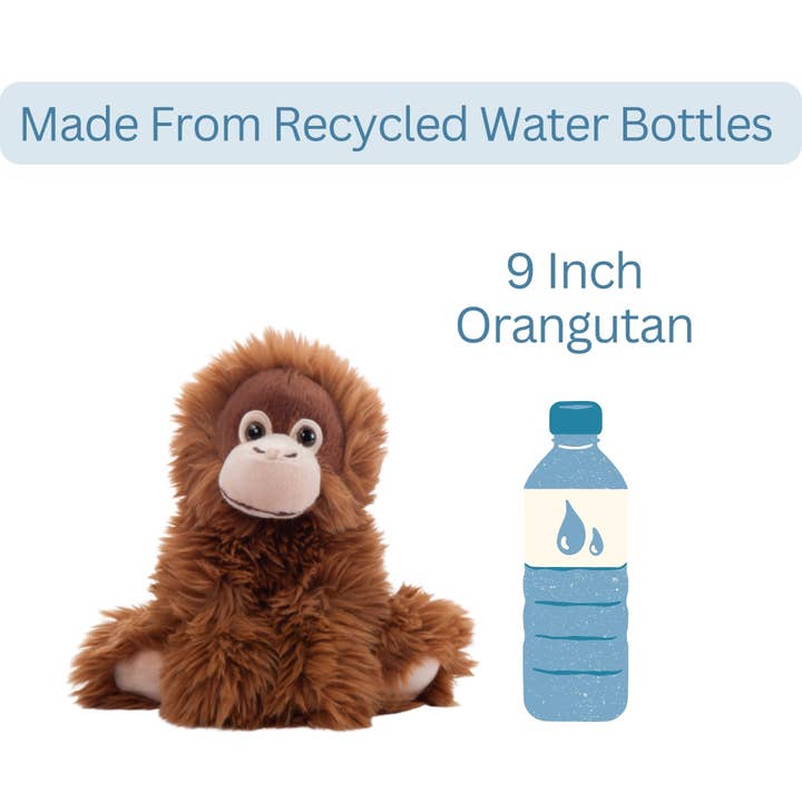 The Petting Zoo - Wholesale Stuffed/Plush Toy - Kids & Baby - 9" (20cm) Wild Onez Orangutan Baby Female3