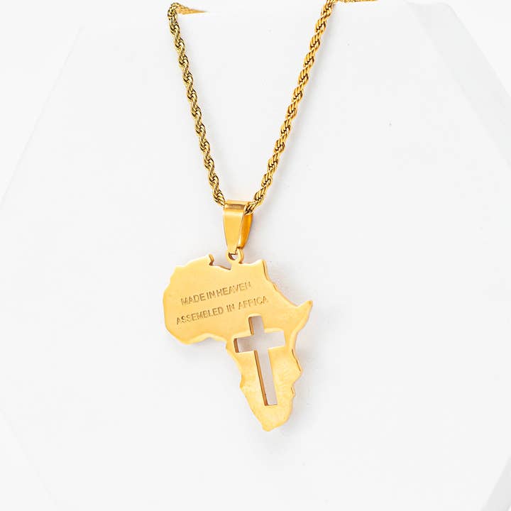 "Made in Heaven|Assembled in Africa" Necklace for wholesale by Adé & Grace