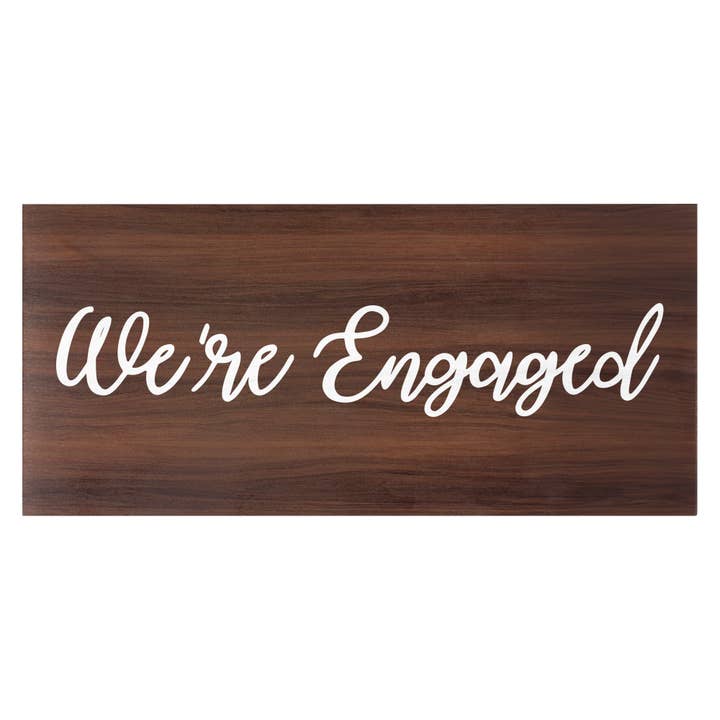 JennyGems – wholesale Sign – We're Engaged - Wooden Engagement Sign7